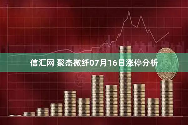 信汇网 聚杰微纤07月16日涨停分析